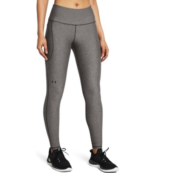 Under Armour Women’s HeatGear High-Rise Compression Leggings Gray XST - Picture 1 of 9